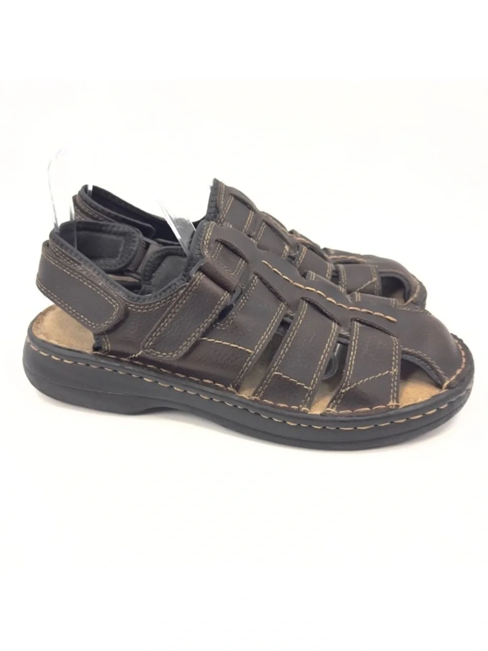 Vintage Faded Glory Y2K Chunky Fisherman Sandals Mens 9.5 Wide 90s Preppy